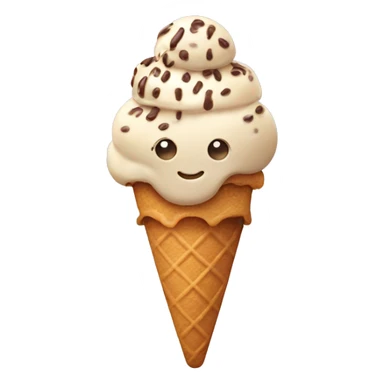 Ice cream with cookies sticker