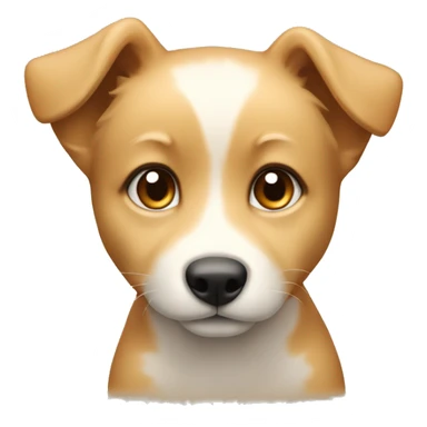 Puppy that has fox features but more blonde honey coloring sticker