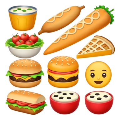 create some lunch emojis for slack sticker