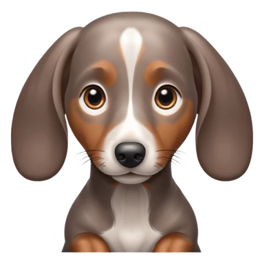 Dapple dachshund dog sticker