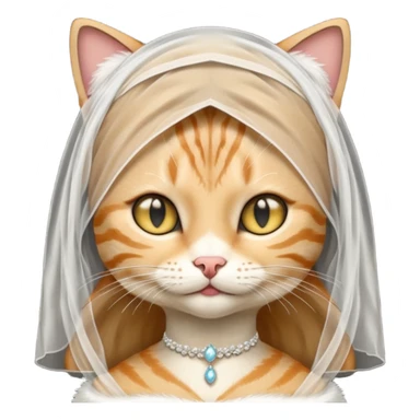tabby cat brides sticker