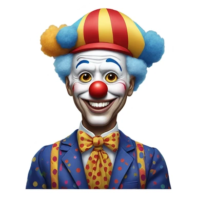 Biden as clown sticker
