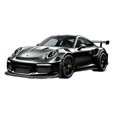 Fully All black Porsche gt3 rs sticker