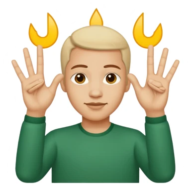 signe du rappeur jul avec les mains  sticker