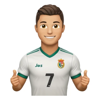 Cristiano Ronaldo football emojis sticker