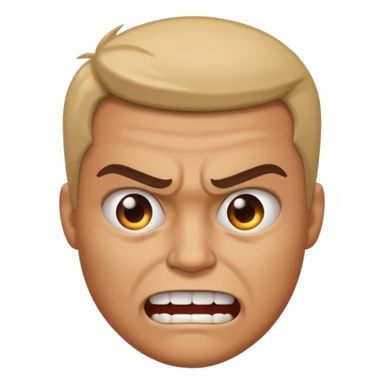 Annoying person and angry smile  sticker