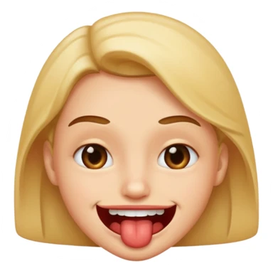 smirk with biting lip sticker