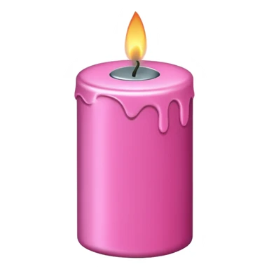 pink candle tin sticker