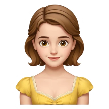 emma watson as belle Cinematic Realistic sticker