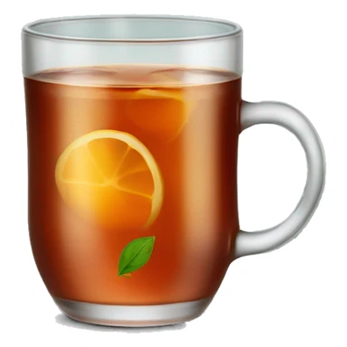 turkish tea in a glass sticker