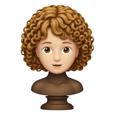 wig on statue sticker