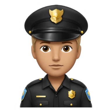 Futuristic cop sticker