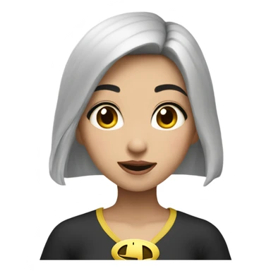 chinese girl in batman costu sticker