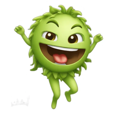 nymph-excitedly-eating-mcdonalds sticker