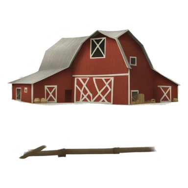 barn on a farm sticker