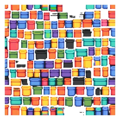 colorful modeling clay containers sticker