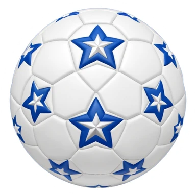 champions league ball blue stars sticker