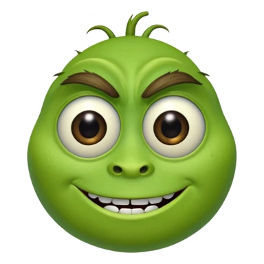 Mike Wazowski (with one eye) from the Monsters Inc. Pixar movie sticker