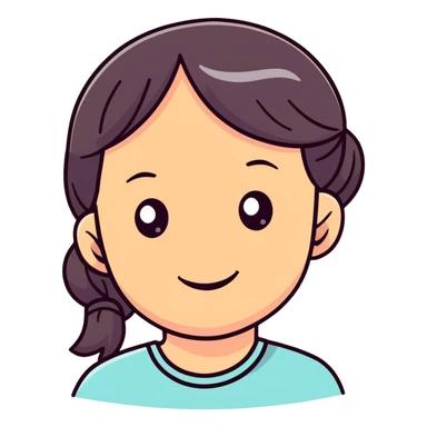 Beautiful girl with smiling eyes sticker