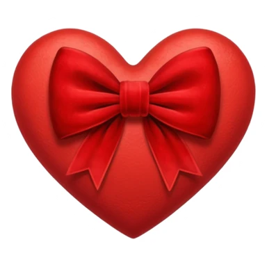 heart with a velvet bow sticker