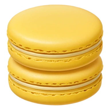macaron jaune sticker