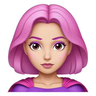superwoman in pink and violet sticker