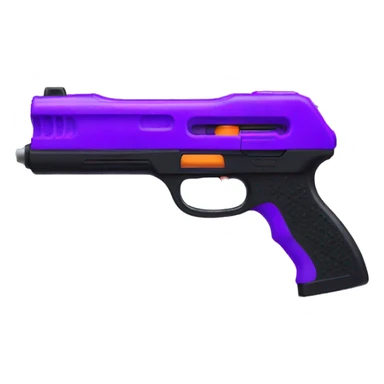 Purple and black Nerf gun  sticker