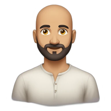 yusuf monaf patna india young without glasses with no hair and long beard sticker