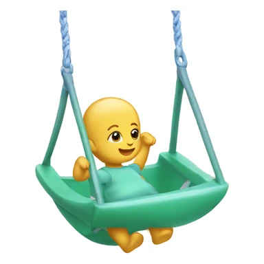 Plastic swings for babies sticker