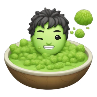 cute Wasabi that's kawaii sticker