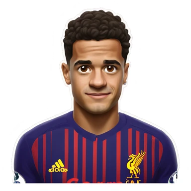 coutinho in liverpool form sticker