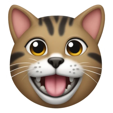 gato con la lengua afuera  sticker