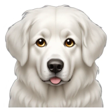 Pyrenees mountain dog White one eye sticker