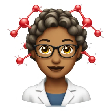 covid virus molecule that is a girl boss sticker