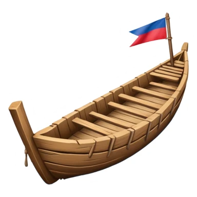 philippine local island boat with two logs on the side sticker