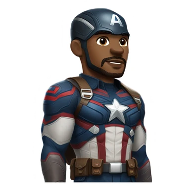 Anthony Mackie Captain America sticker