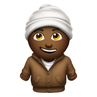 poop wearing clothes sticker