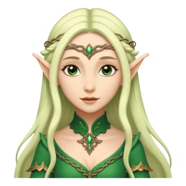 female elf elegant fantasy sticker