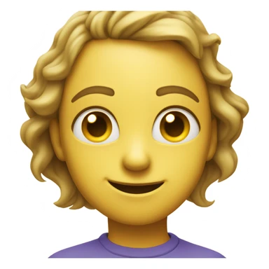 A regular yellow face emoji but it is doing the sigma mew face sticker