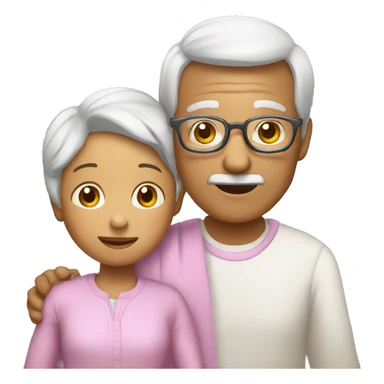 grandparents and grandchild sticker