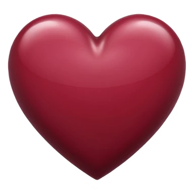 Maroon heart emoje sticker