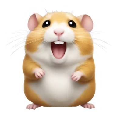 Hamster being happy because its friday sticker