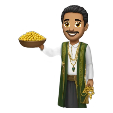 Nouri Almaliki selling rosaries sticker