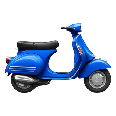 Cobalt blue vespa sticker