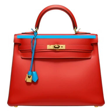 hermes kelly bag bright red sticker