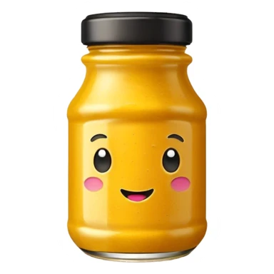 Mango flavored mustard sticker