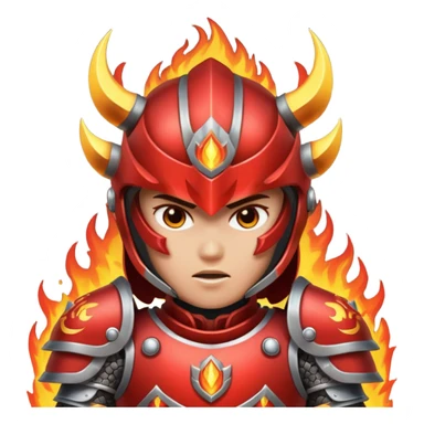 fire armored warrior sticker