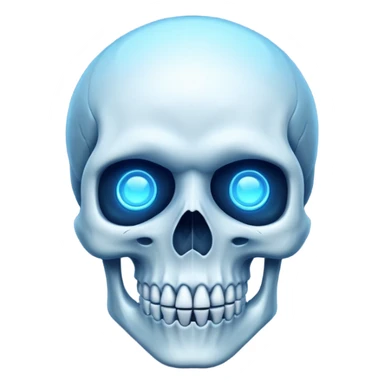 make me emoji for my linux start menu i want it blue and take the whole the image (i want it big ) i dont want is as a face i want it like skull or something cool sticker