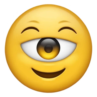 emoji picando un ojo sticker