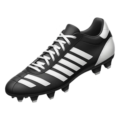 soccer cleats classic black and white sticker
